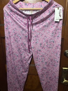 NWT! Jessica Simpson Women's Sz S Soft Knit Floral Pink Printed Pajama Pants