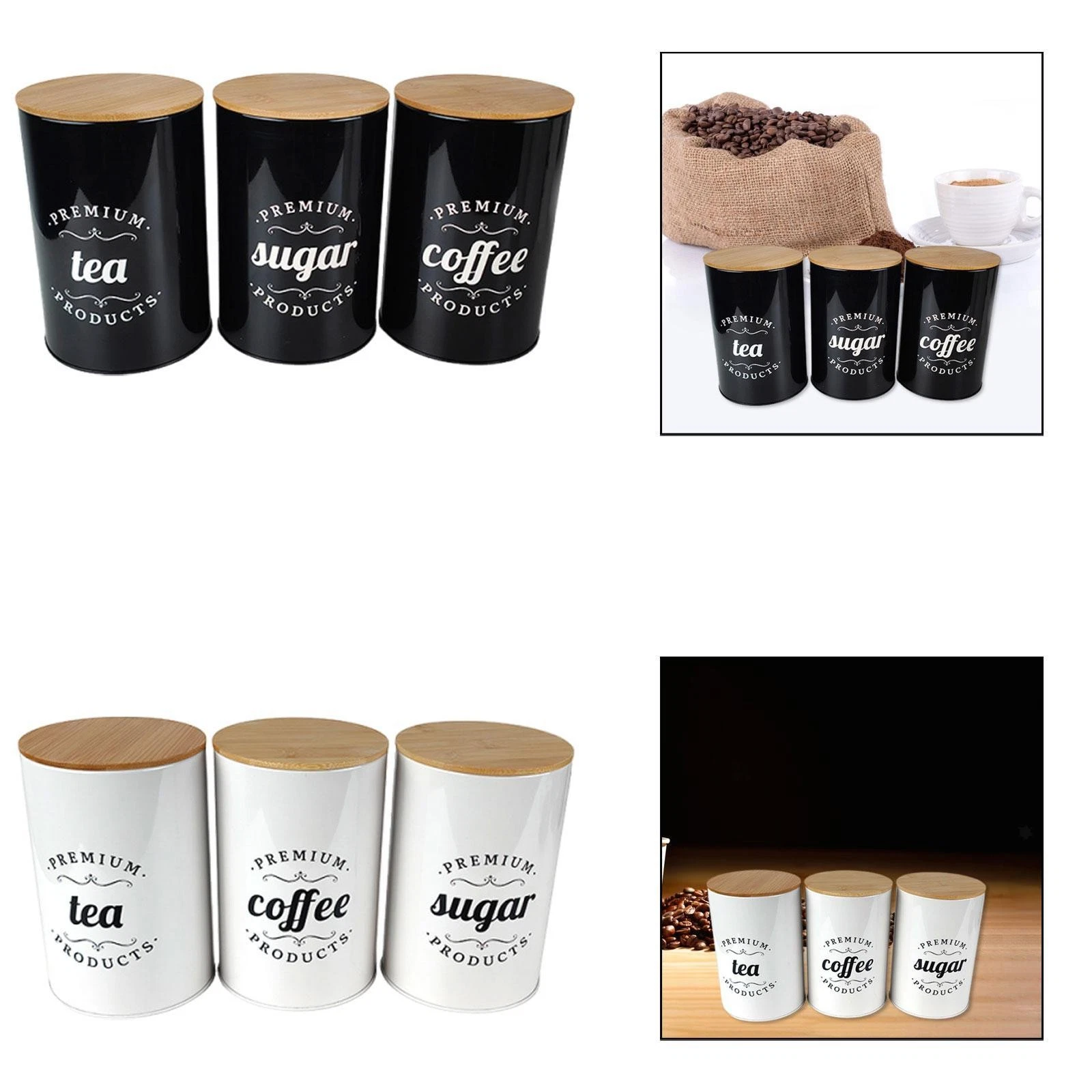 Coffee Tea Sugar Container Gifts Accessory for Dining Room Kitchen Farmhouse
Opens in a new window o