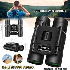 Mini Binoculars 900x25 Pocket BAK4 Prism FMC IPX4 for Bird Watching Travel
