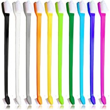 10Pack Dual Headed Dog Toothbrushes Soft Bristles Pet Teeth Cleaning Set