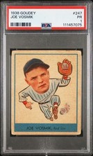 1938 Goudey #247 JOE VOSMIK - PSA 1 - RARE VINTAGE FIND HEADS UP