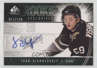 2009 SP Game Used Edition Rookie Exclusives 14/100 Ivan Vishnevskiy Auto RC 1e15