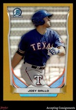 2014 Bowman Chrome Draft Top Prospects Gold Refractor Joey Gallo ROOKIE 15/50