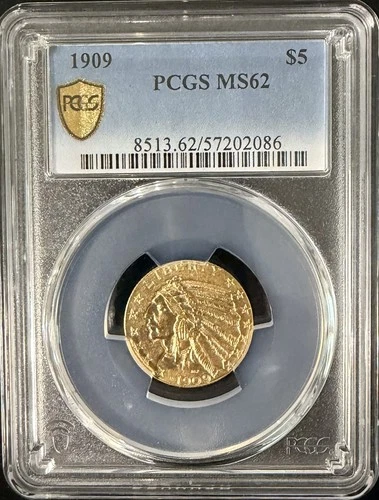 1909-P Indian Half Eagle — photo from the most recent tracked eBay sale