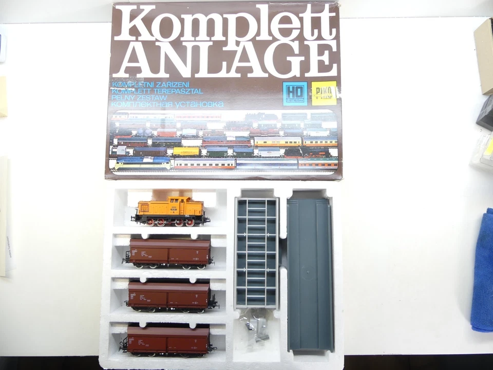 Piko H0 5/0757 Erztransportzug-Set, DR, DC, Licht, NEU in OVP, geprüft #61439