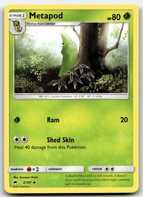 Metapod Burning Shadows 2/147