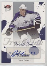 2005-06 Fleer Ultra Fresh Ink Dustin Brown #FI-DB Auto b8c