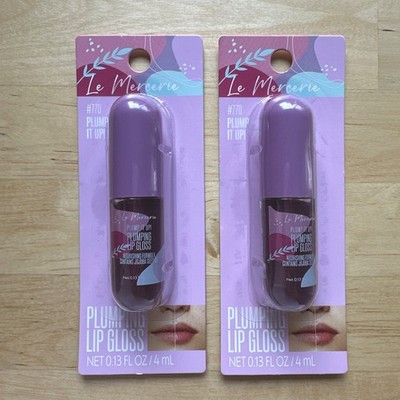 Le Mercerie Lippie Plump It Up Plumping Lip Gloss #770 Berry Sealed set of 2!  
