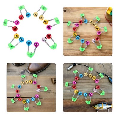  12 Pcs Fishing Bite Alert Indicator Bait Alarm Bell for Sea Rods