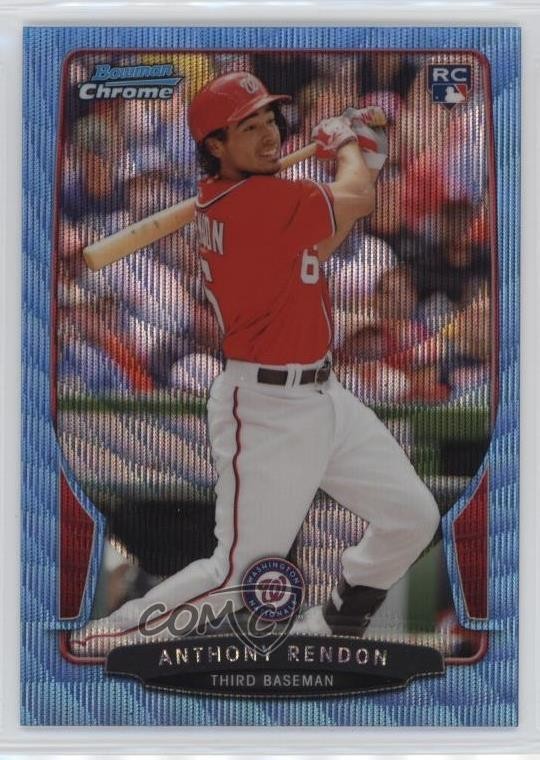 2013 Bowman Draft Chrome Blue Wave Refractor Anthony Rendon #5 Rookie RC ms9