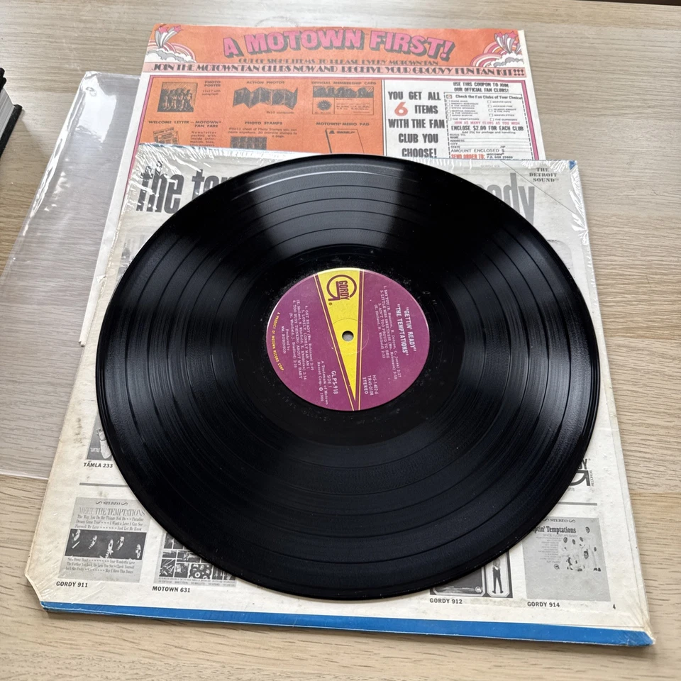 1966 TEMPTATIONS Gettin' Ready GORDY LP In SHRINK Complete W/Original Sleeve! - Image 3 of 4