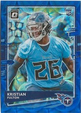 2020 Panini Donruss Optic Kristian Fulton Blue Prizm SP RC Kansas City Chiefs 