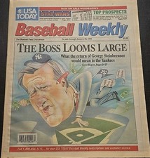 USA Today Baseball Weekly January 28, 1992 George Steinbrenner Yankees