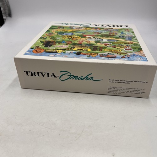 Vintage 1993 Omaha Trivia Board Game By Mcgill Sales History Nebraska - Picture 5 of 16