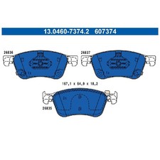 ATE Bremsbelagsatz Bremsklötze vorne 410A10803R 21252998