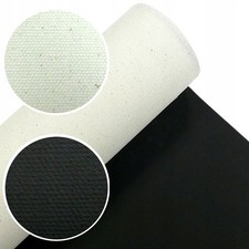 Rotolo di tela per pittura cotone 380 g/m² 1,6 x 10 m tela artistica nera - pronto da dipingere