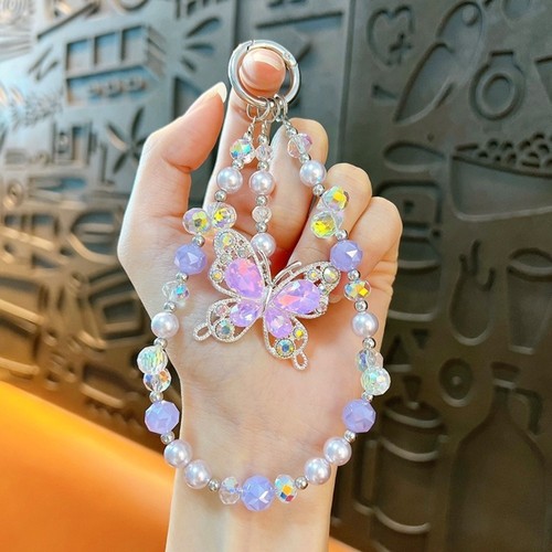 Universal Wrist Strap Tassel Bow Keychain New Bag Pendant Gift - Photo 9 sur 11
