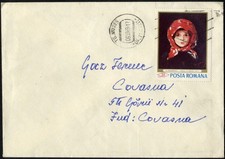 Romania 1968  Art Museum Paintings GRIGORESCU: Little girl with the red scarf A@