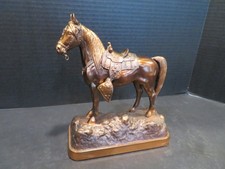 Vintage Cast Metal Copper, Copper Clad Horse Statue
