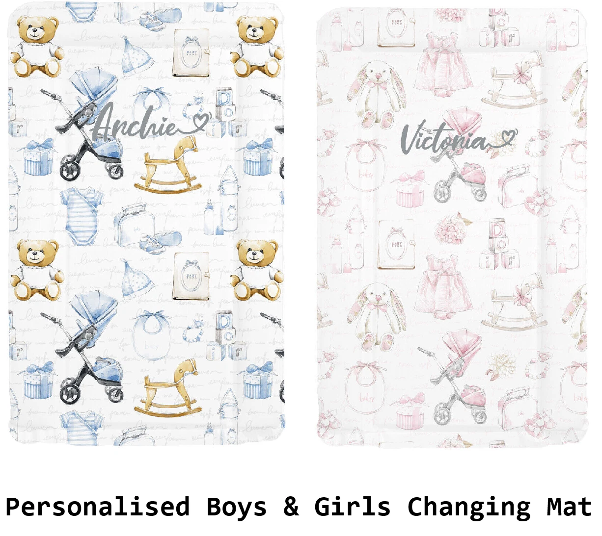 Personalised Baby Changing Mat for Boys & Girls Baby Gift Present New Born Child
Opens in a new wind