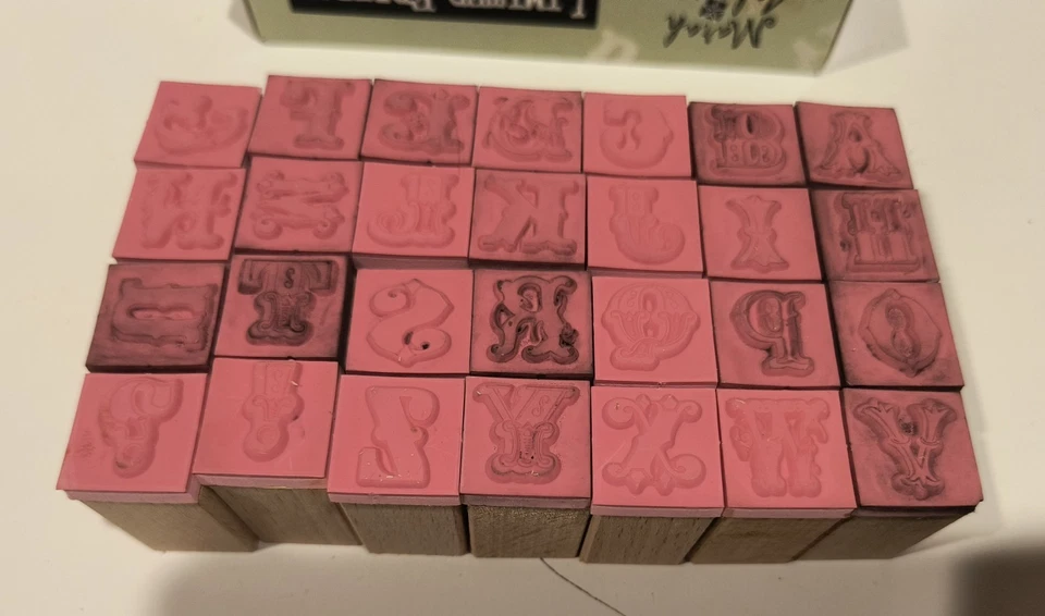 Набор резиновых штампов Hampton Art Marah Johnson алфавит шрифт в западном стиле - Изображение 4 из 4