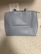 ALTROSE No. 9 Blue Vegan Leather Tote Bag Handbag Japanese Brand Minimalist