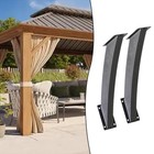 Heavy Duty Corner Support Brackets 2 Pack for Wooden Decks Porches and Frames