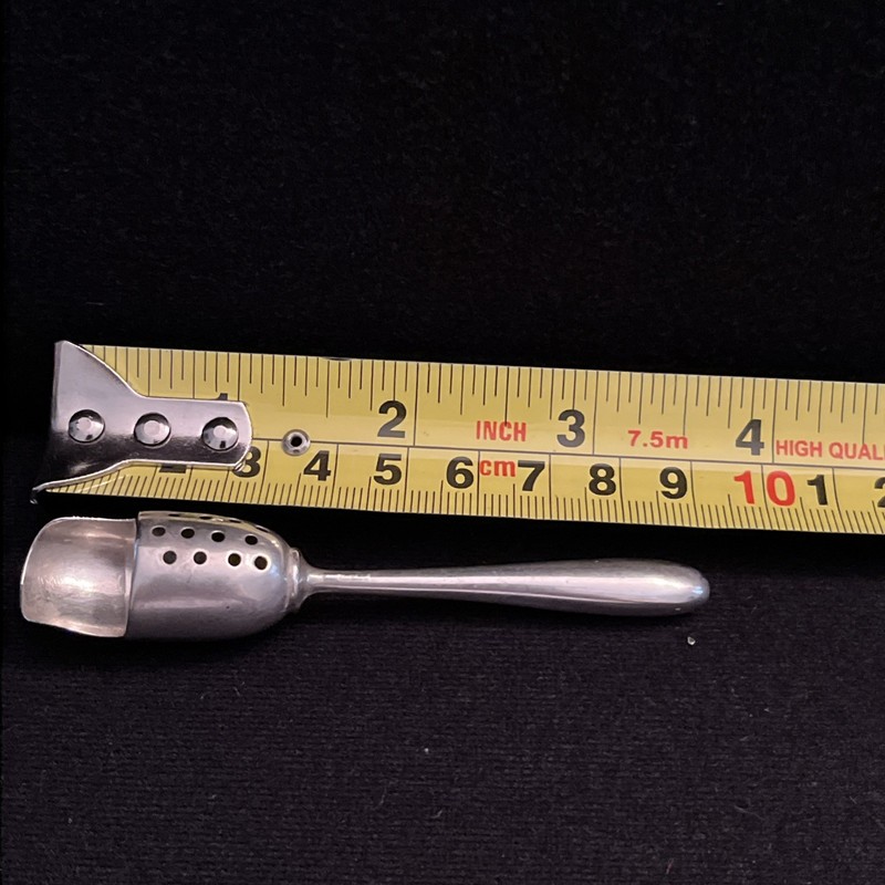 Sterling Silver Antique Webster Salt Shaker/Spoon
