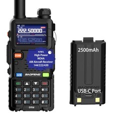 Baofeng 5RM 10W Two-way Multi-Band Ham Radio UHF VHF AM FM Walkie Talkie Scanner