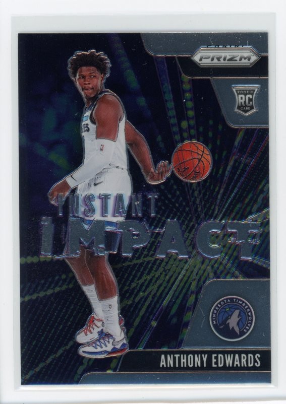 2020-21 Panini Prizm #1 Anthony Edwards Instant Impact