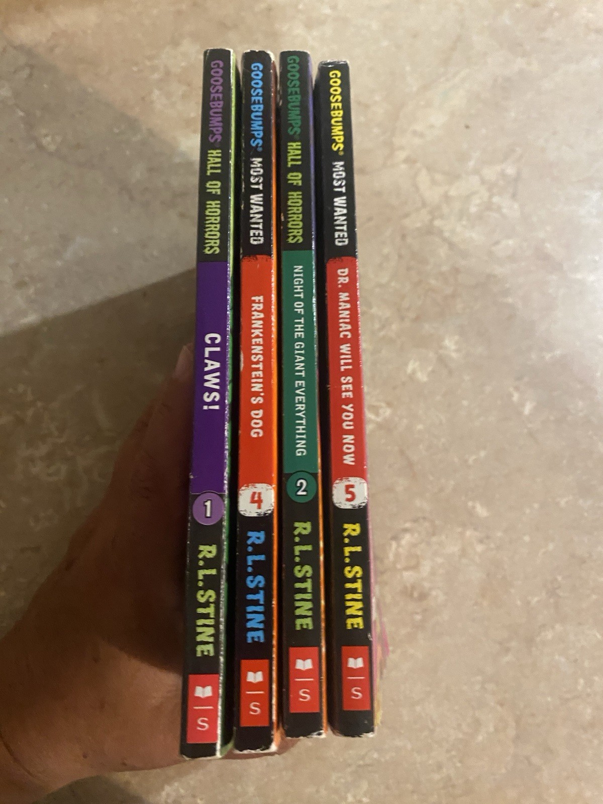 Goosebumps R.L. Stine PB 4 Book Lot Claws!, Frankenstein's Dog, Dr ...