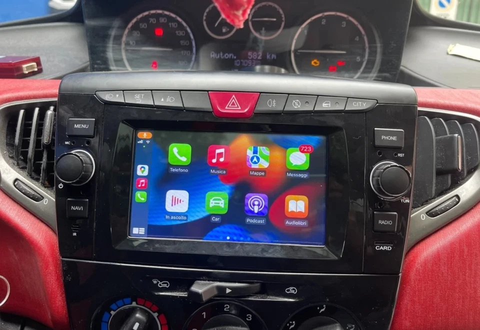 Autoradio 7" CarPlay Android 14 per Lancia Ypsilon 2012–2020 GPS BT RDS - Immagine 4 di 4