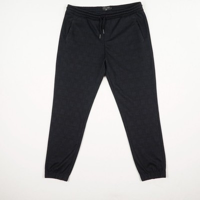 Luxury Lounge Herren Royal Class Selection Jogger Hose Gr. XL Dunkelblau Elastis