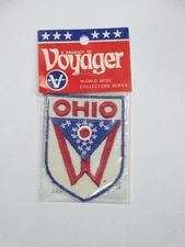 Vintage Voyager Emblems State of Ohio Flag Embroidered Sew-On Patch - Sealed NIP