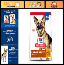 Large Breed Dry Dog Food for Adults 6+, Chicken Flavor, 33 lb. Bag - Healthy Nut 5.27 per pound
