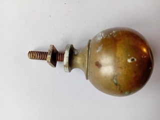 Victorian Brass Door Knob/ Handle. Old Antique Vintage