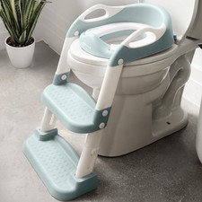 Potty Training Seat with 2 Step Ladder for Toddlers Splash Guard, Adjustable...