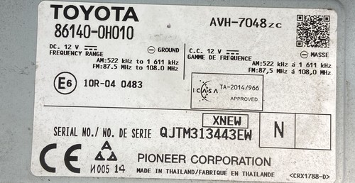 AUTORADIO PER TOYOTA Aygo 3° Serie 86140-0H010 (15>) - Foto 4 di 4