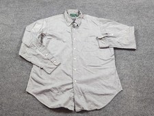 Lauren Ralph Lauren Shirt Men 17-34/35 Gray Long Sleeve Classic Cotton Business