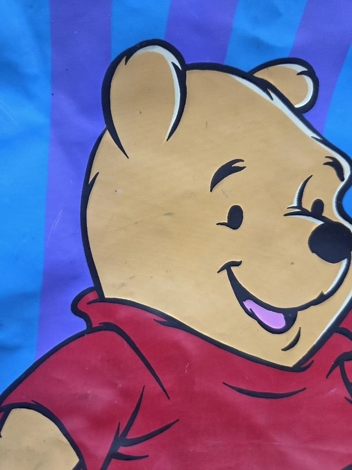 Vintage Disney Winnie the Pooh Best Friends Tigger Duffel Striped Bag 14 X 11 - Image 3 of 4