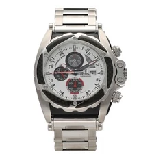 Festina F16273 Chronograph Carbon Bezel Steel 46mm Black Dial Quartz Wrist Watch