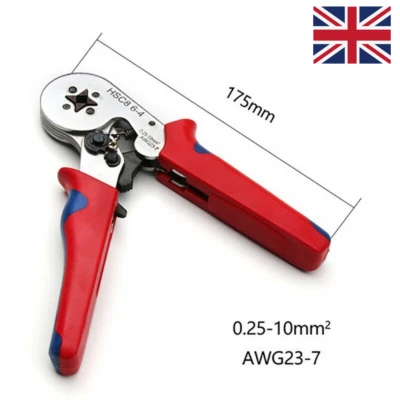 HSC8-6-4A Crimp Tool W/ Bootlace Ferrule Crimper Plier AWG23-7 Crimping Tool