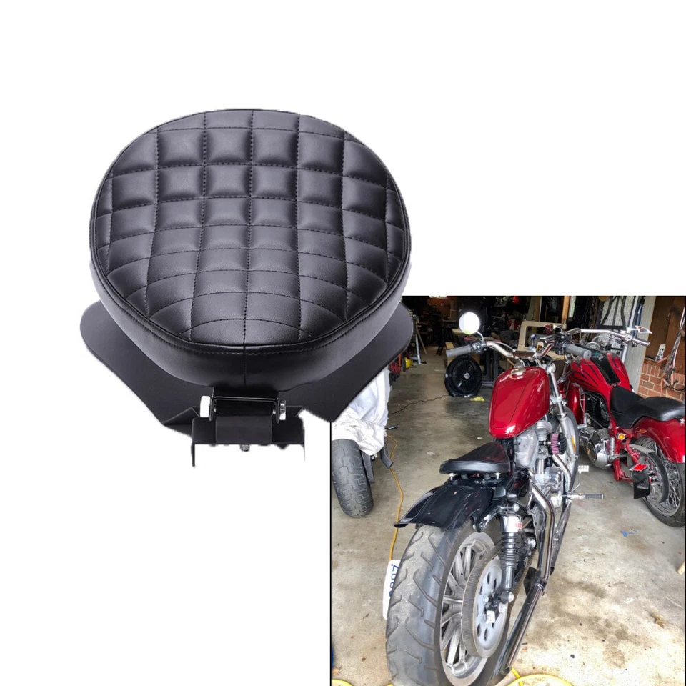 Asiento individual de resorte Bobber para motocicleta con placa base para Honda Rebel 250 CMX250C 500 Foto 4 de 4