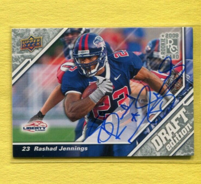 RASHAD JENNINGS JACKSONVILLE JAGUARS 2009 UD NFL DRAFT EDITION
