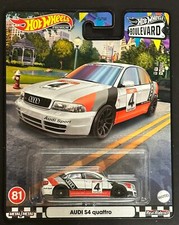 2023 Hot Wheels Premium Boulevard #81 Audi S4 Quattro, Free Shipping !