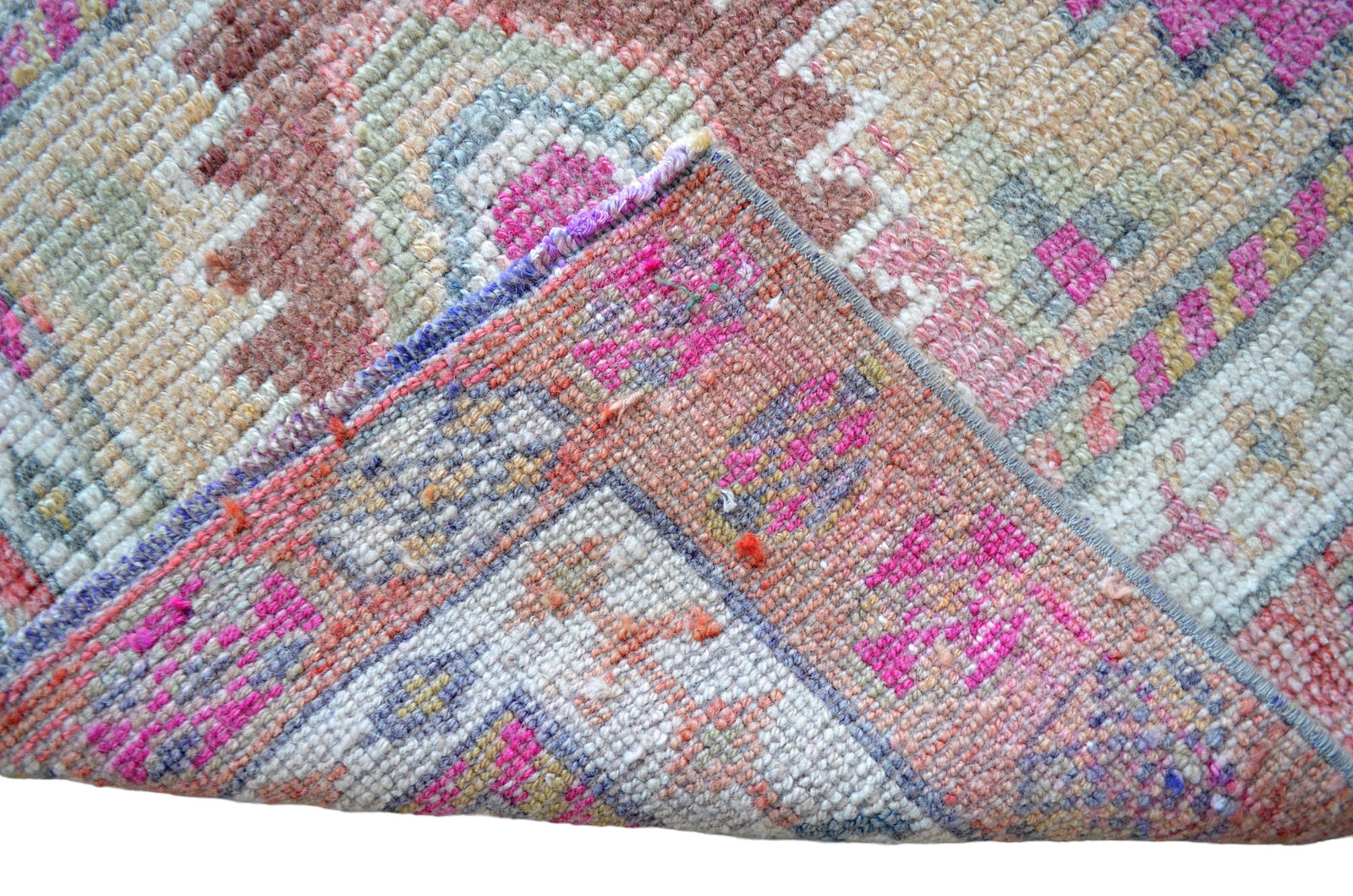 3x15 ft Runner Turkish Rug Hand Made Extra Long Hallway Rug Kitchen Decor Rug