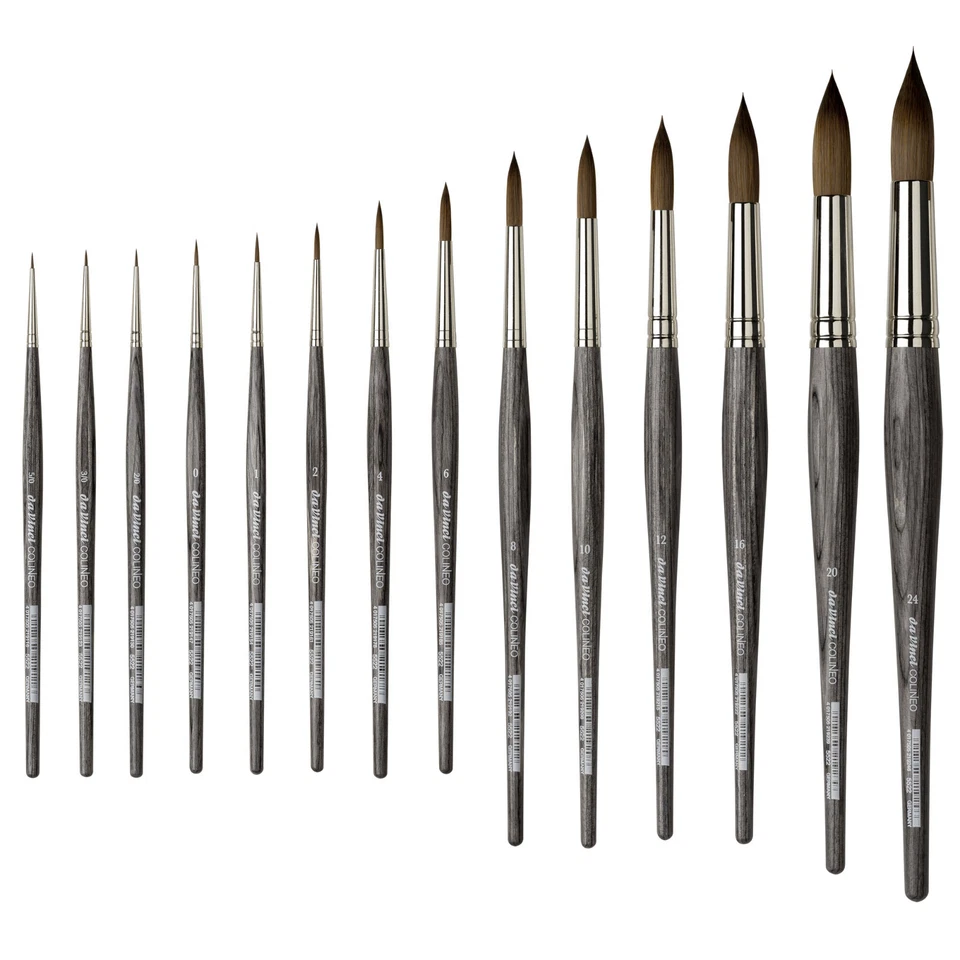 DAVINCI da Vinci COLINEO Serie 5522, Aquarellpinsel rund, synthetischer Rotmarderpinsel