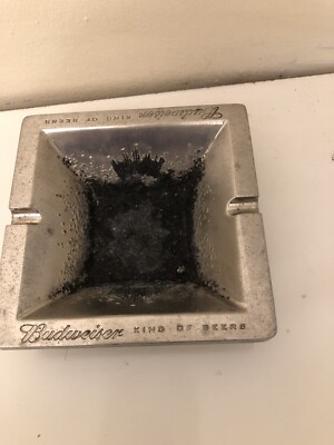 Budweiser Metall Aschenbecher 