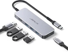 USB C Hub, JSAUX Type C MacBook Pro Multiport Adapter, 5 in 1 Thunderbolt 3 Dock
