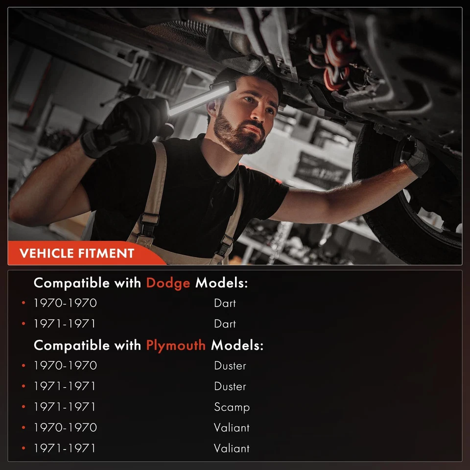 Tanque de combustible plateado de 16 galones para Dodge Dart 1970-1971 Plymouth Duster Valiant Scamp Foto 3 de 4